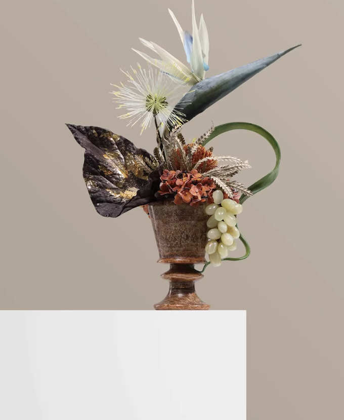 Nanyang Marble Whisper Vase Arrangement