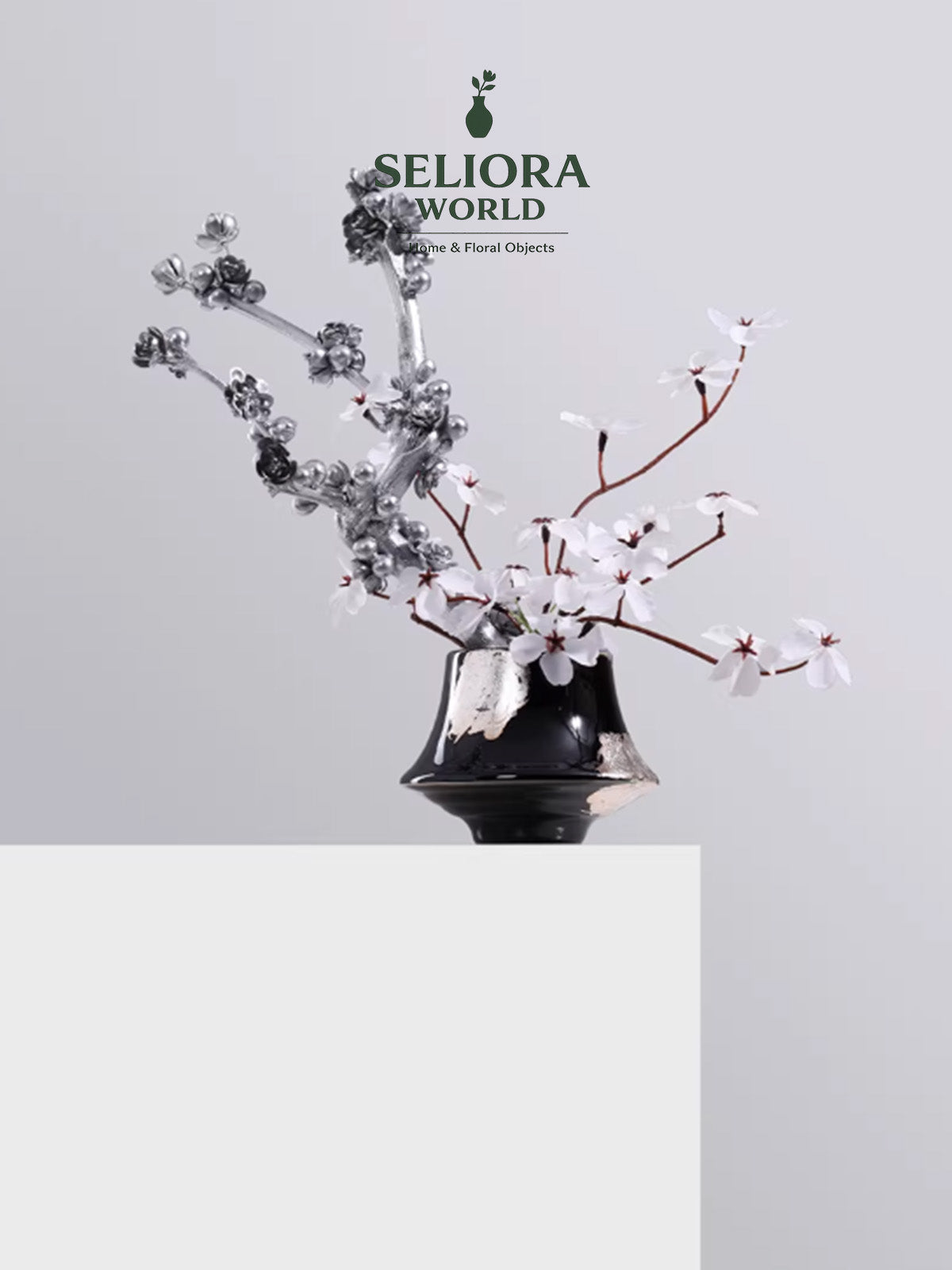 Silver Whisper “Listening Wind” Floral Art