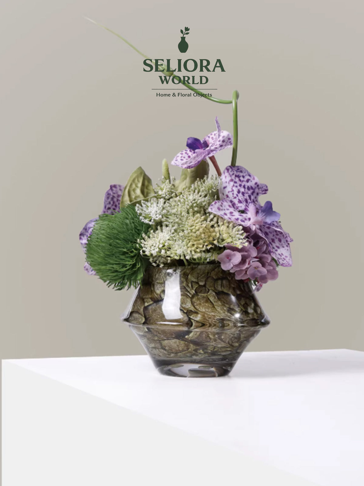 Cracked Crystal Petite Bloom Vase