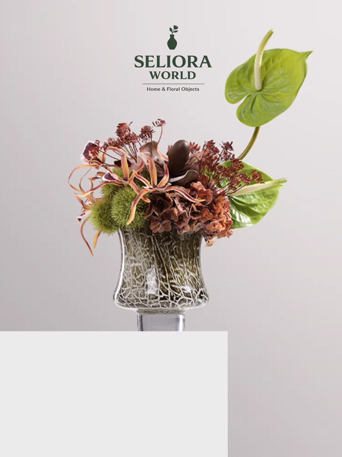 Spring Revival Vintage Glass Flower Vessel