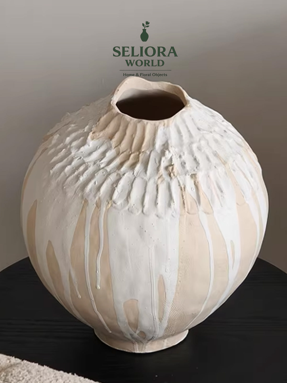 French Wabi Ceramic Atelier Vase