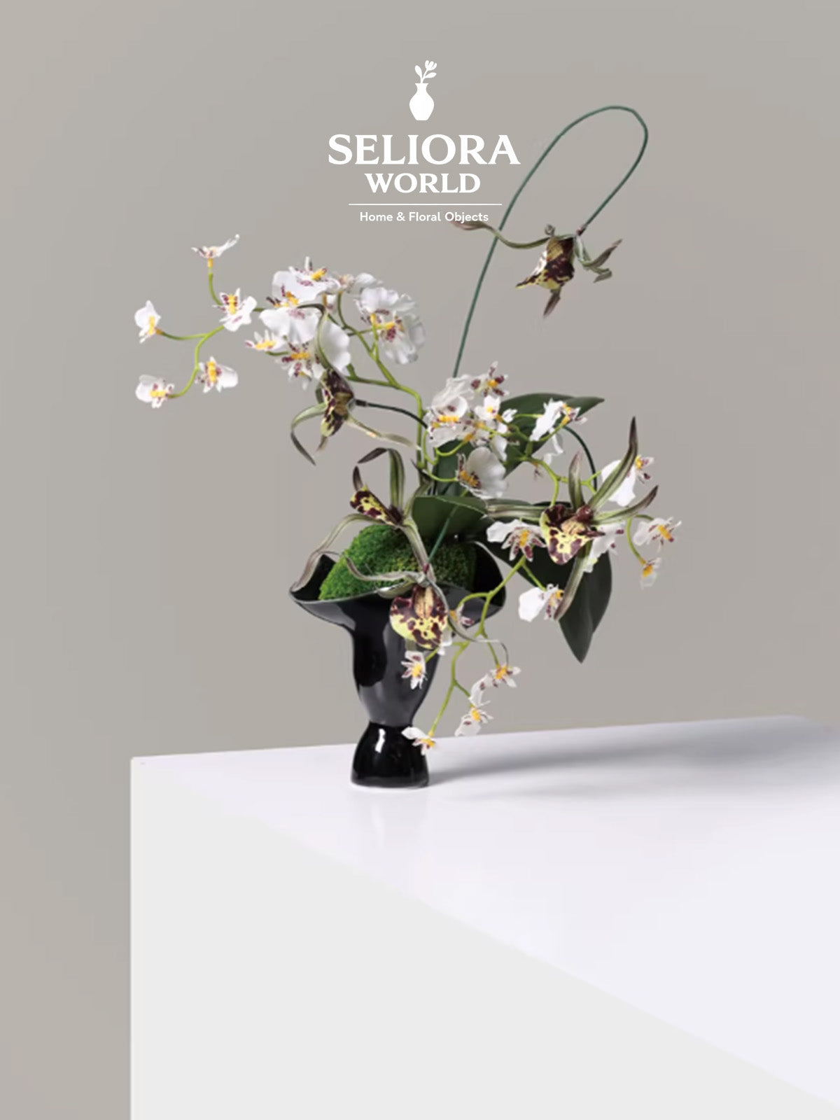 Eastern Line Serenity Floral Sculpture