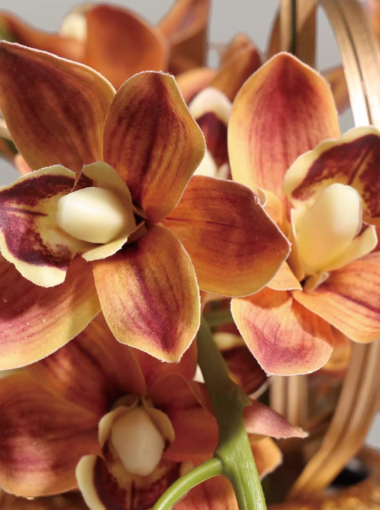 Golden Luxe Crystal Floral Vessel