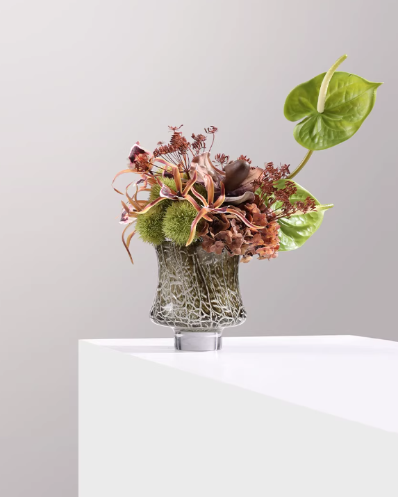 Spring Revival Vintage Glass Flower Vessel