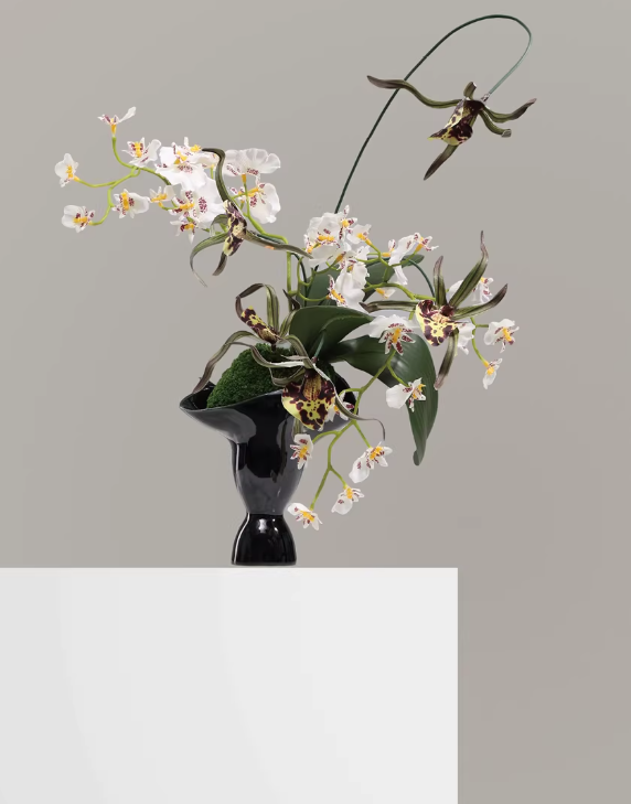 Eastern Line Serenity Floral Sculpture